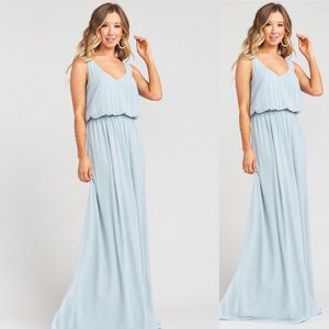 Show Me Your Mumu Kendall Steel Blue Dress